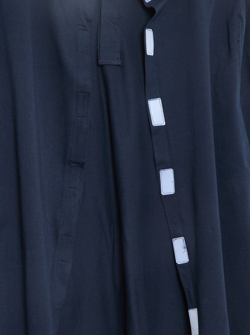 Polo manches longues - collection facile à enfiler Bleu - Kiabi