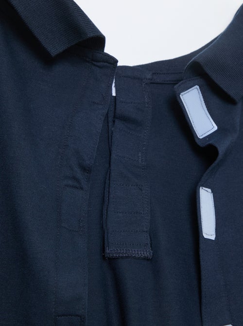 Polo manches longues - collection facile à enfiler - Kiabi