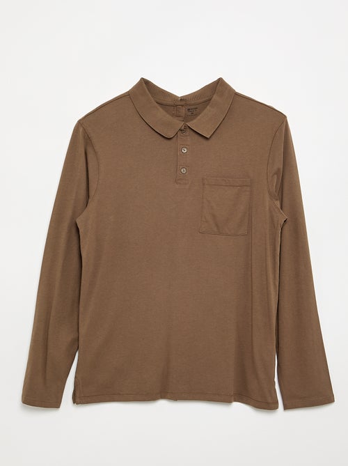 Polo manches longues - collection facile à enfiler - Kiabi Polo manches longues - collection facile à enfiler - Kiabi
