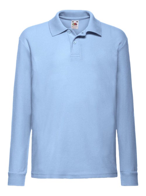 Polo manches longues - fruit of the loom - Kiabi Polo manches longues - fruit of the loom - Kiabi