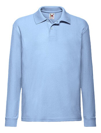 Polo manches longues - fruit of the loom
