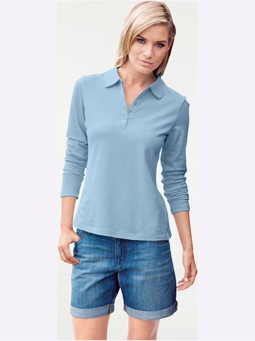 Polo Manches Longues - Taille Standard - Helline - Kiabi Polo Manches Longues - Taille Standard - Helline - Kiabi