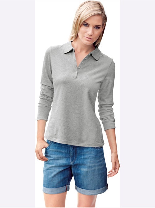 Polo Manches Longues - Taille Standard - helline - Kiabi