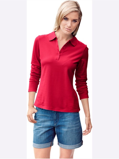 Polo Manches Longues - Taille Standard - helline - Kiabi