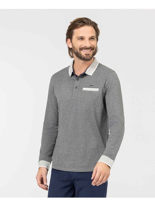 Polo manches longues - Terre de Marins - Kiabi