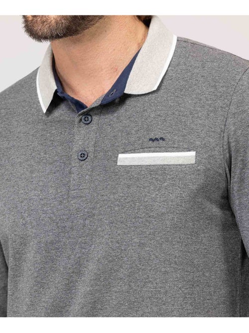 Polo manches longues - Terre de Marins - Kiabi