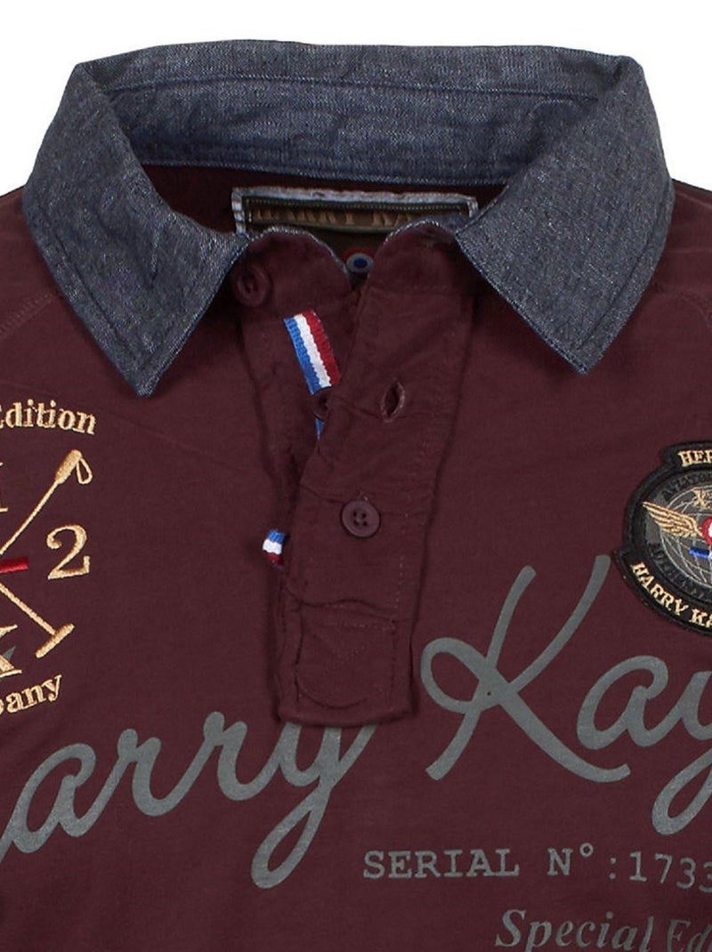 Polo manches longues   CAZBA - HARRY KAYN Bordeaux - Kiabi