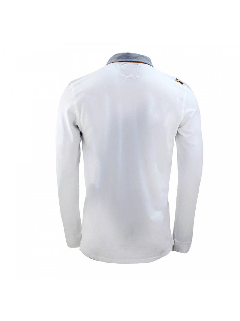 Polo manches longues   CEDICE - VENT DU CAP Blanc - Kiabi