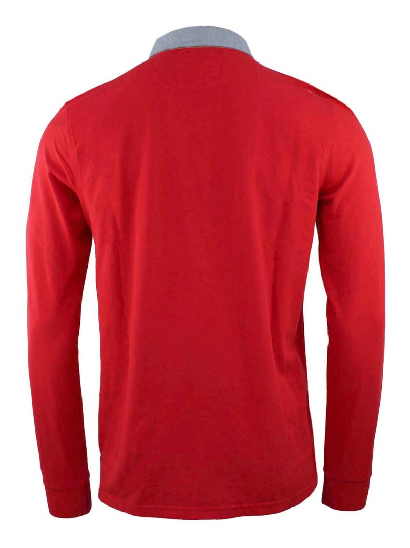 Polo manches longues   CEDICE - VENT DU CAP Rouge - Kiabi