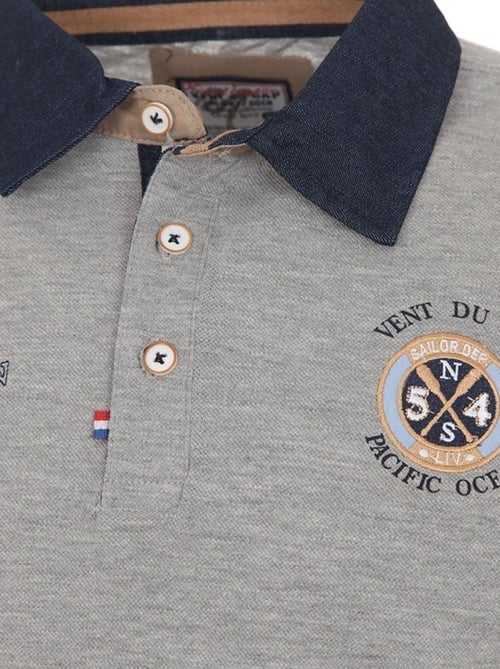 Polo manches longues   CENICE - VENT DU CAP - Kiabi