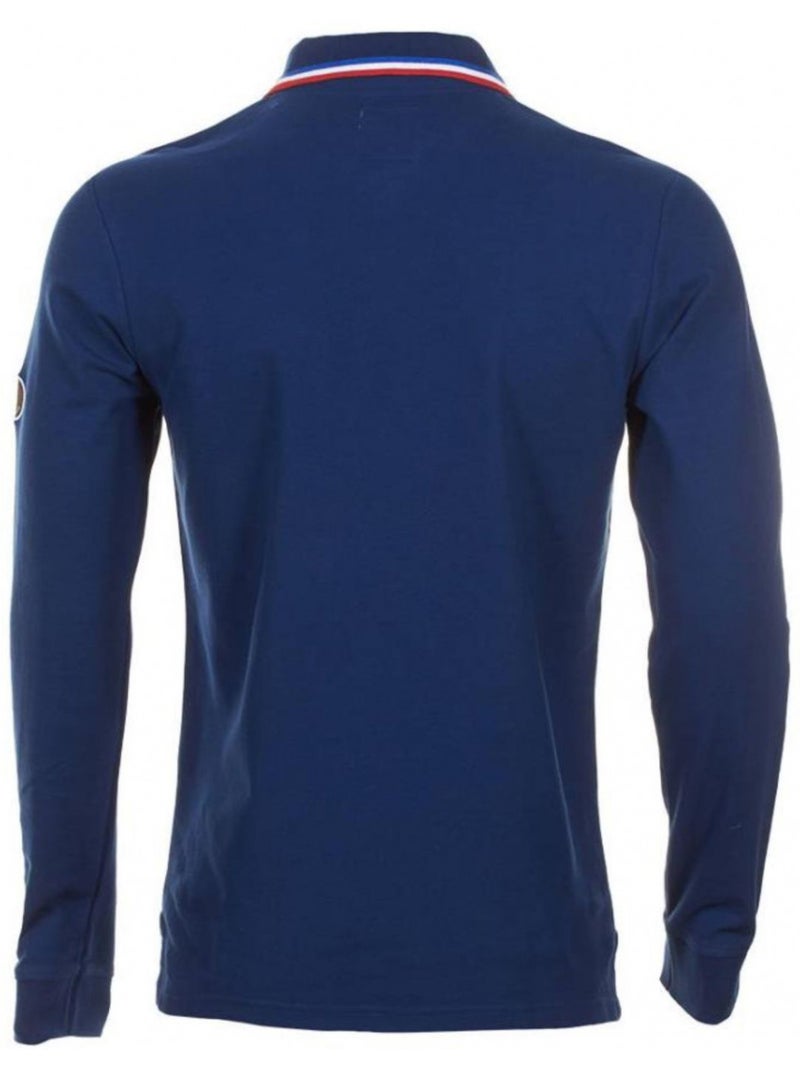 Polo manches longues   CILAR - DEGRE CELSIUS Bleu marine - Kiabi
