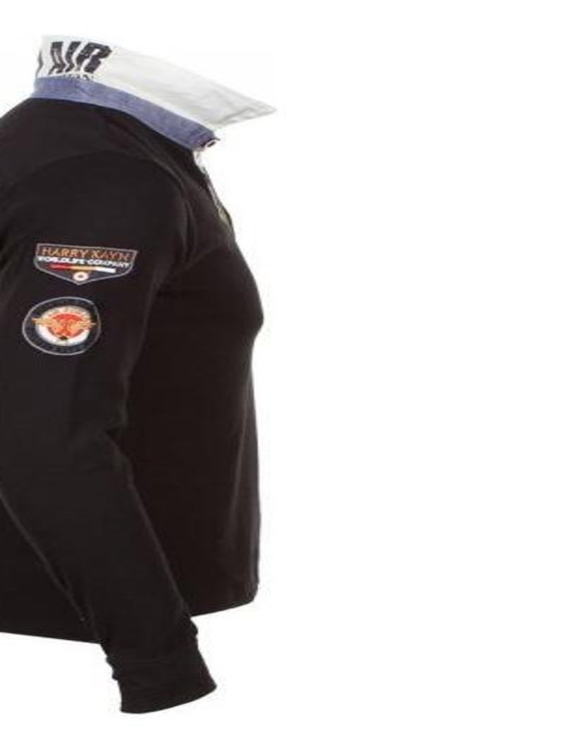 Polo manches longues   CORIDOR - HARRY KAYN Noir Noir - Kiabi