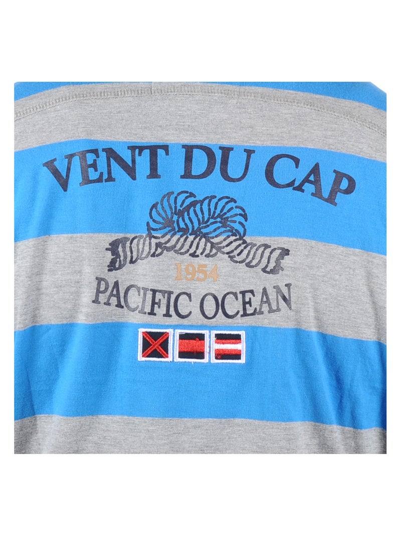 Polo manches longues   CRASTY - VENT DU CAP Bleu - Kiabi