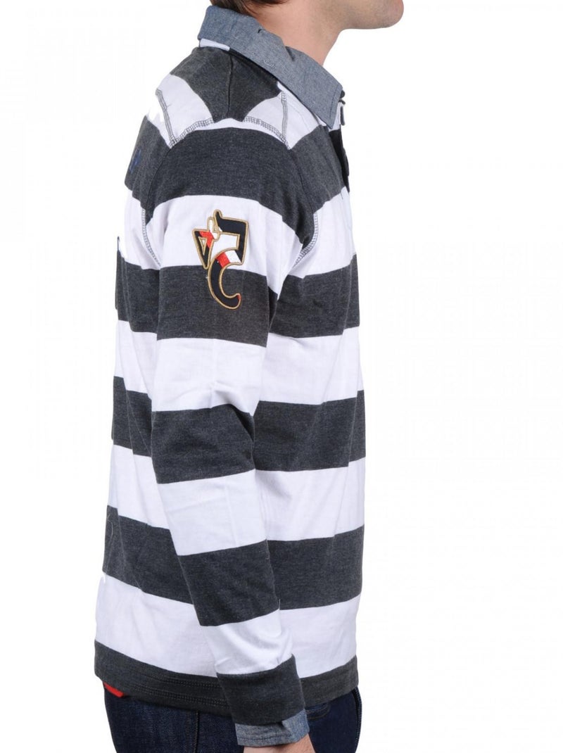 Polo manches longues   CRASTY - VENT DU CAP Gris - Kiabi