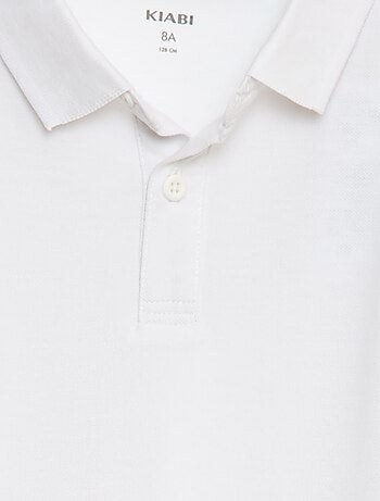 Polo manches longues en maille piquée