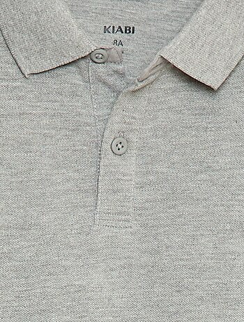 Polo manches longues en maille piquée