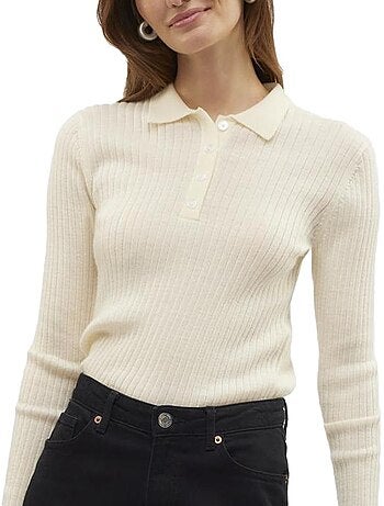 Polo Manches Longues Femme Vero Moda
