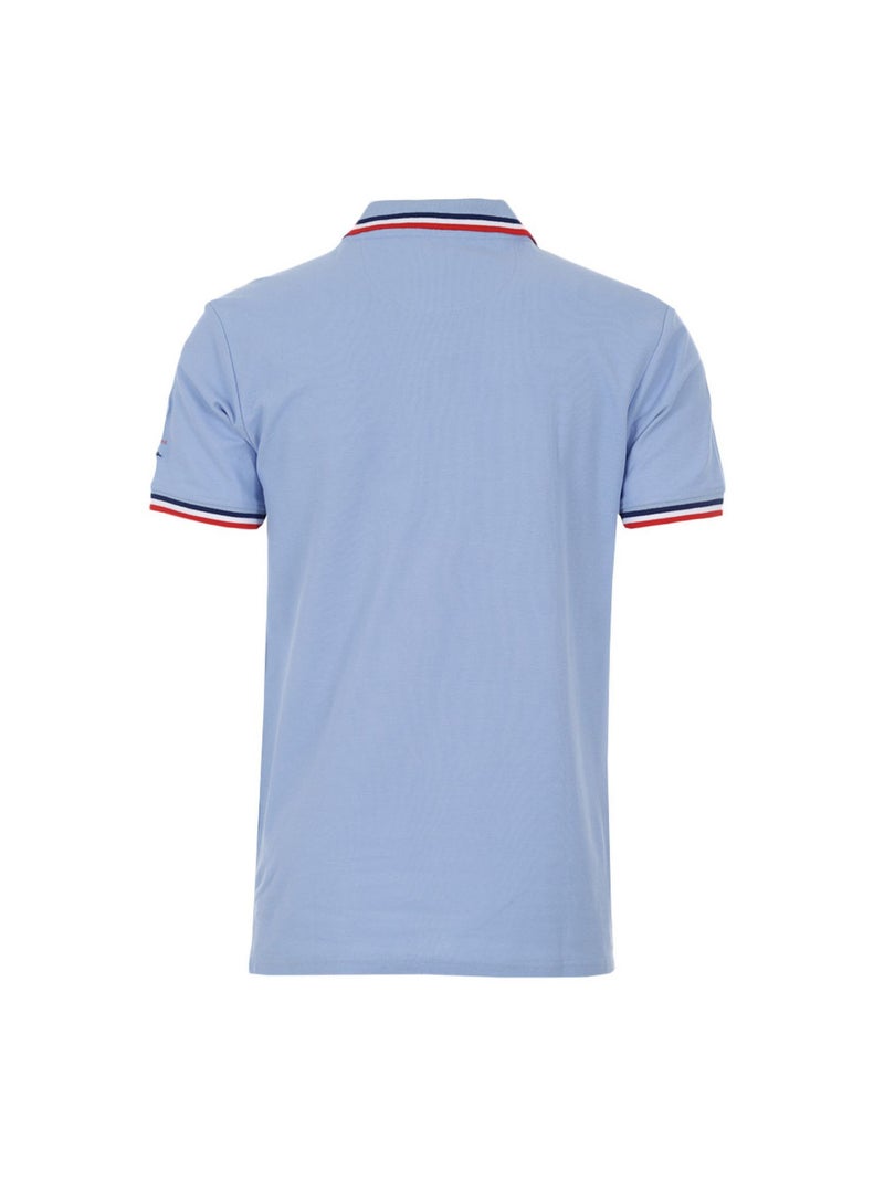 Polo manches longues garçon ECALOR - DEGRE CELSIUS Bleu ciel - Kiabi
