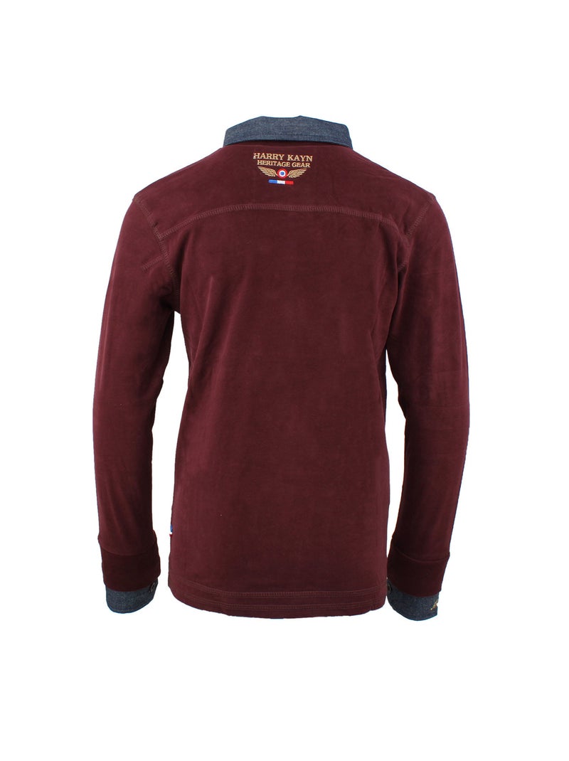 Polo manches longues garçon ECAZBA - HARRY KAYN Bordeaux - Kiabi