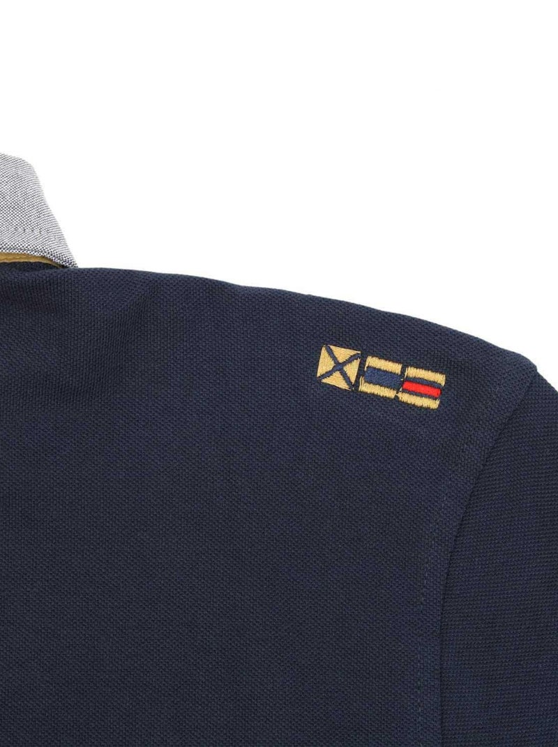 Polo manches longues garçon ECEDICE - VENT DU CAP Bleu marine - Kiabi