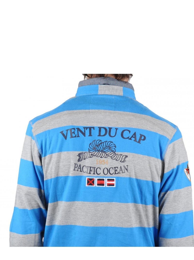 Polo manches longues garçon ECRASTY - VENT DU CAP Bleu - Kiabi