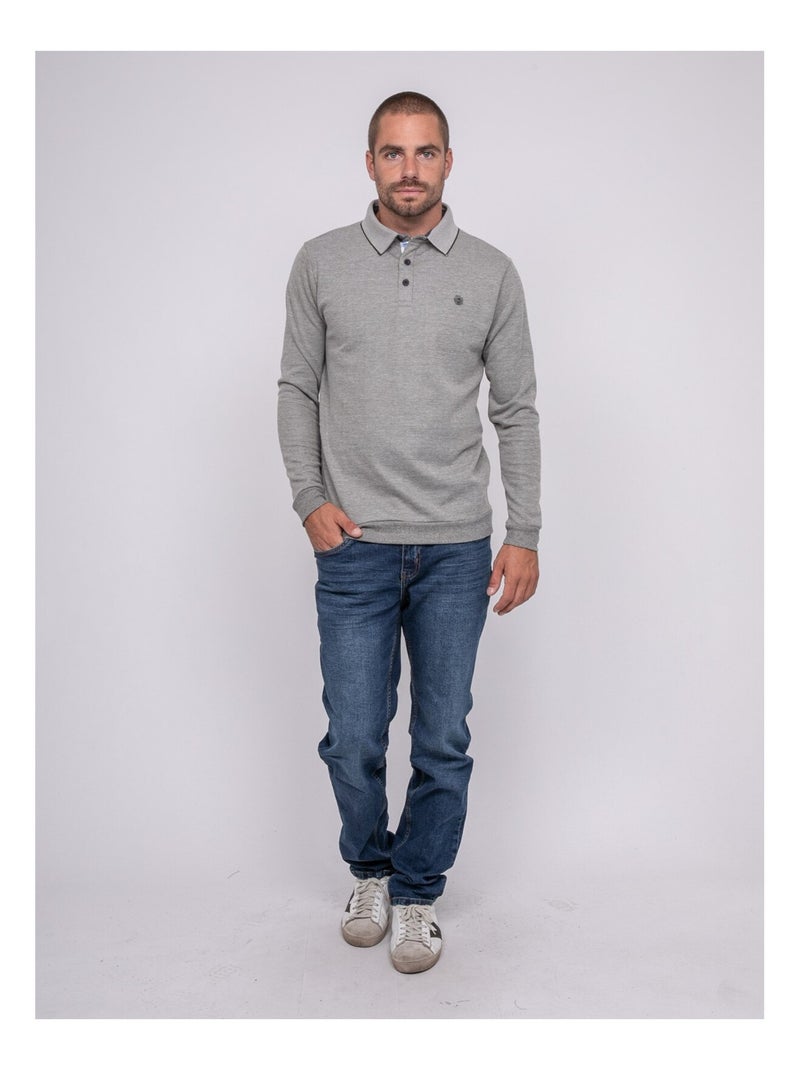 Polo manches longues PILOCOOK Vert - Kiabi