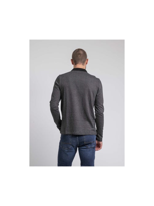 Polo manches longues pur coton PAGNY - Kiabi