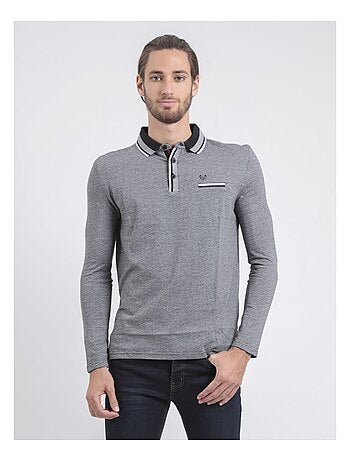 Polo manches longues pur coton PAMELVINE