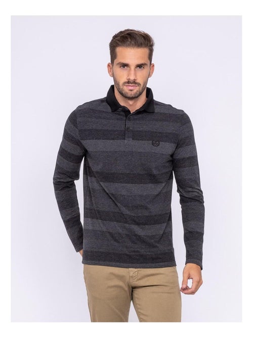 Polo manches longues pur coton PAPHOS - Kiabi