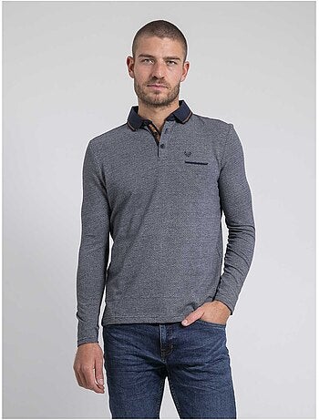 Polo manches longues pur coton PIVALMOX