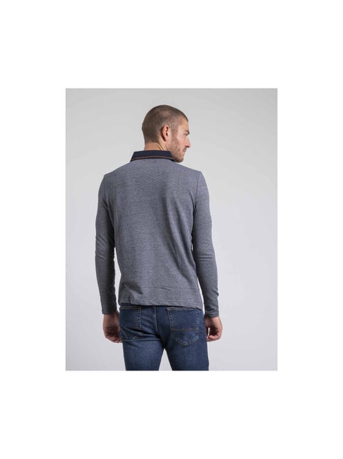 Polo manches longues pur coton PIVALMOX - Kiabi
