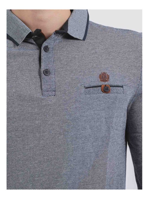 Polo manches longues pur coton PIWANGA - Kiabi Polo manches longues pur coton PIWANGA - Kiabi