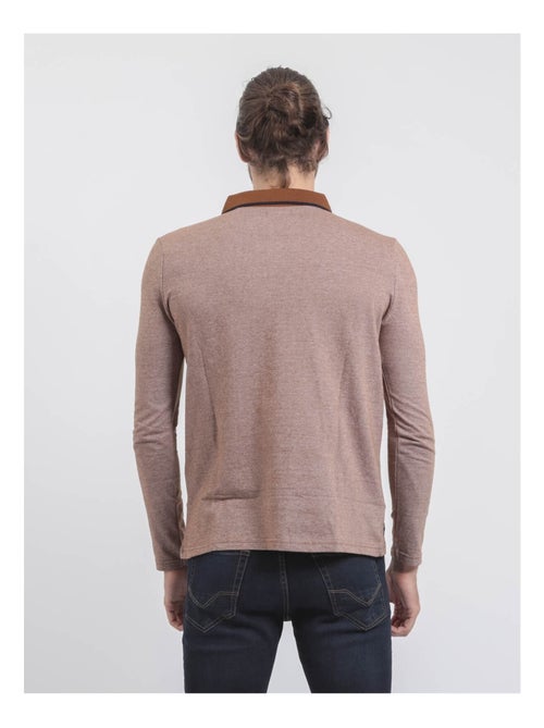 Polo manches longues pur coton PIWANGA - Kiabi