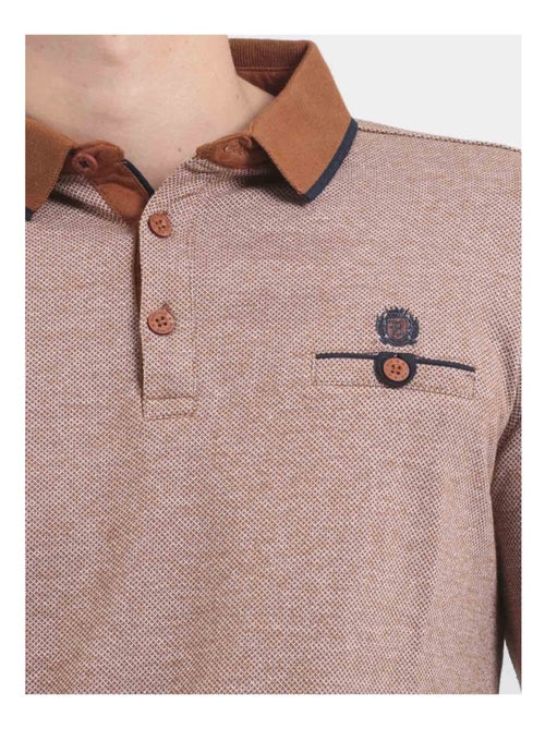 Polo manches longues pur coton PIWANGA - Kiabi