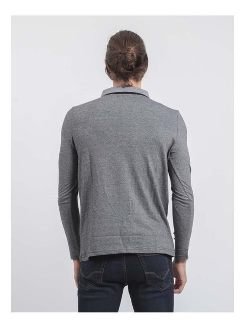 Polo manches longues pur coton PIWANGA - Kiabi