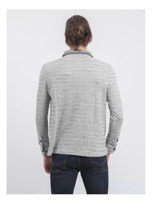 Polo manches longues pur coton PLAMOTO - Kiabi