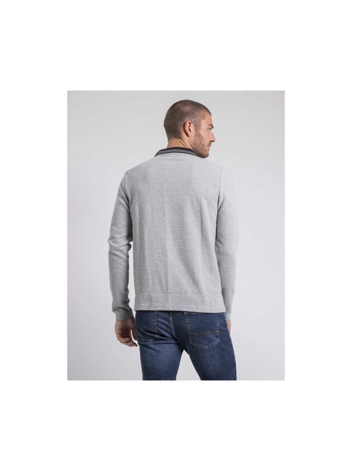 Polo manches longues pur coton POMEDUSE - Kiabi