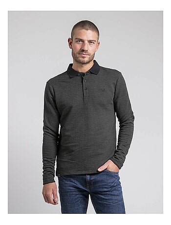 Polo manches longues pur coton POMEGAN