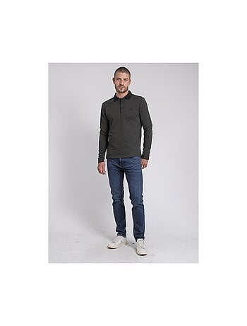 Polo manches longues pur coton POMEGAN