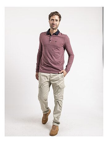 Polo manches longues pur coton POUMIX