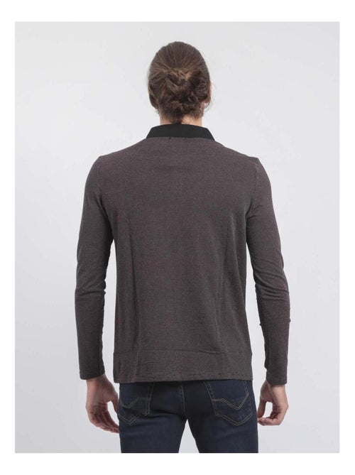 Polo manches longues pur coton PRALONG - Kiabi