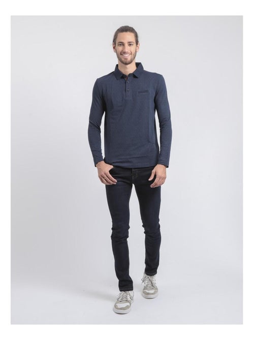 Polo manches longues pur coton PUMANAR - Kiabi
