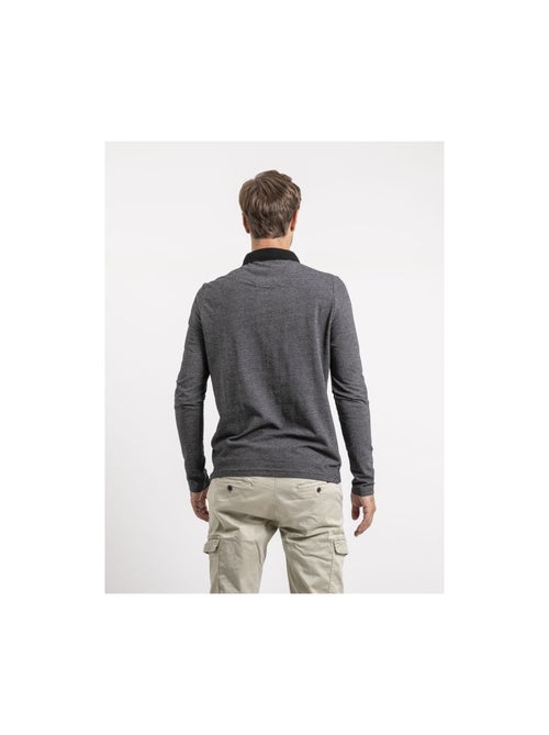 Polo manches longues pur coton PUNCH - Kiabi