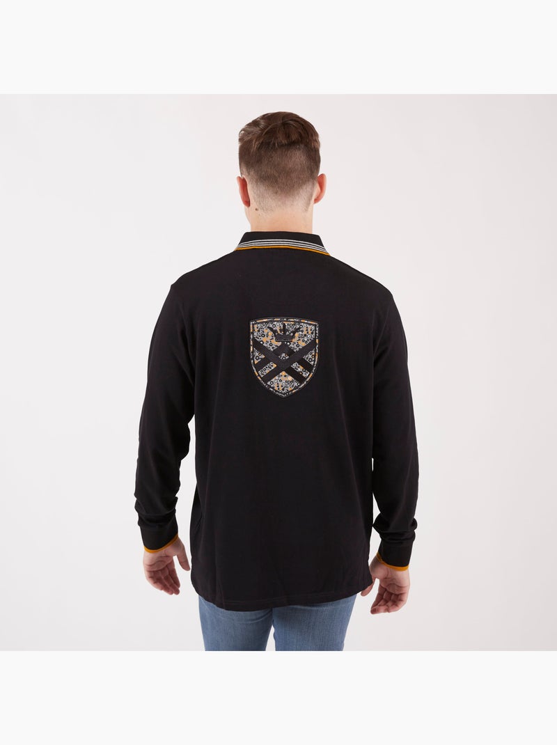 Polo manches longues ROYAL CASUAL Noir - Kiabi