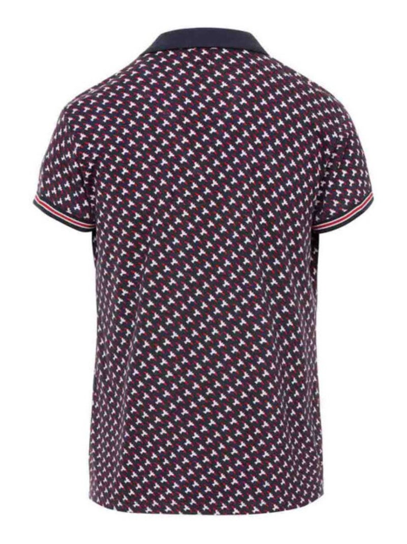 Polo mauve imprimé col V Femme Multicolore - Kiabi
