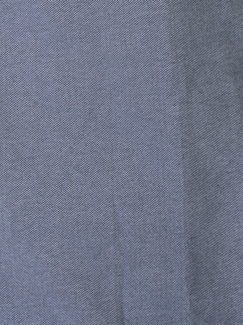 Polo mélange coton - Damart Bleu marine - Kiabi