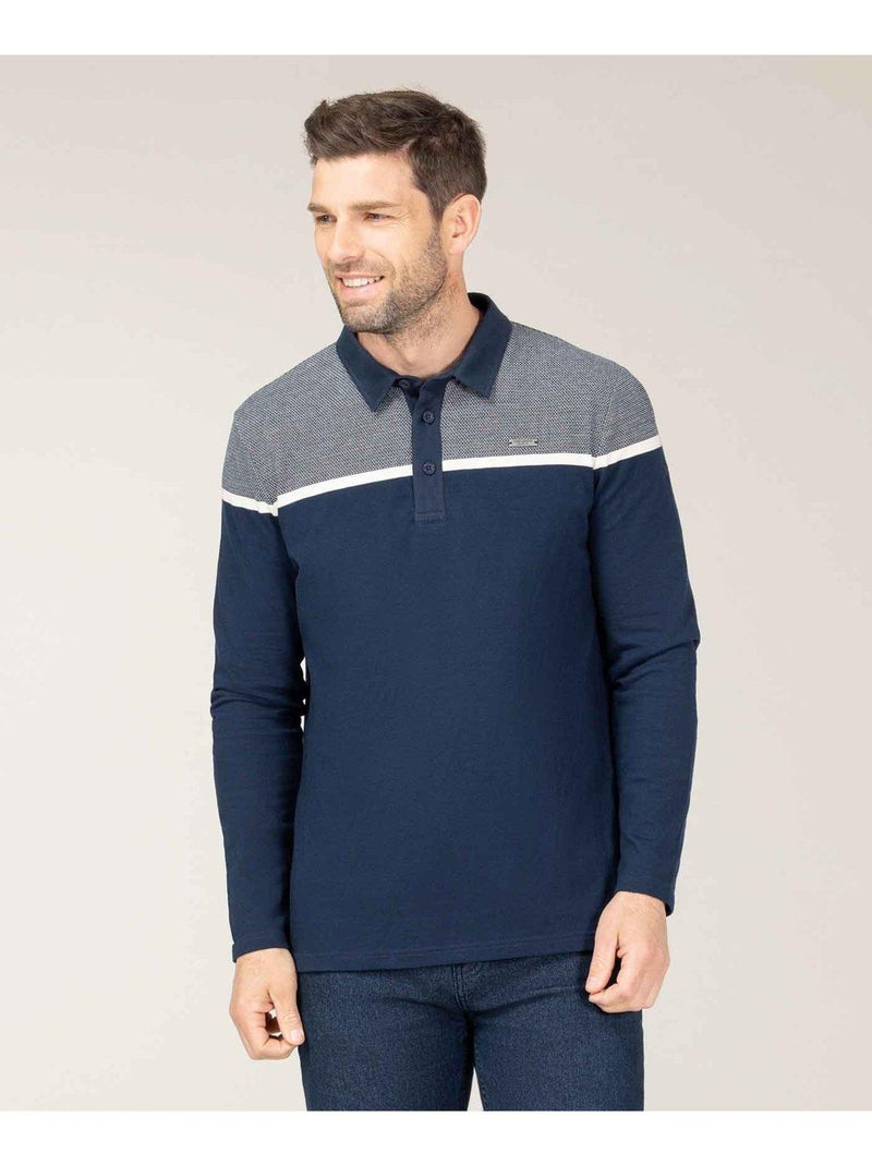 Polo Ml Homme Terre de Marins Bleu - Kiabi