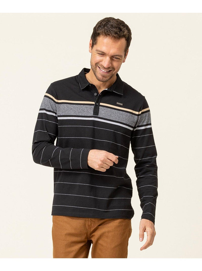 Polo Ml Multicolore Homme Terre de Marins Noir - Kiabi