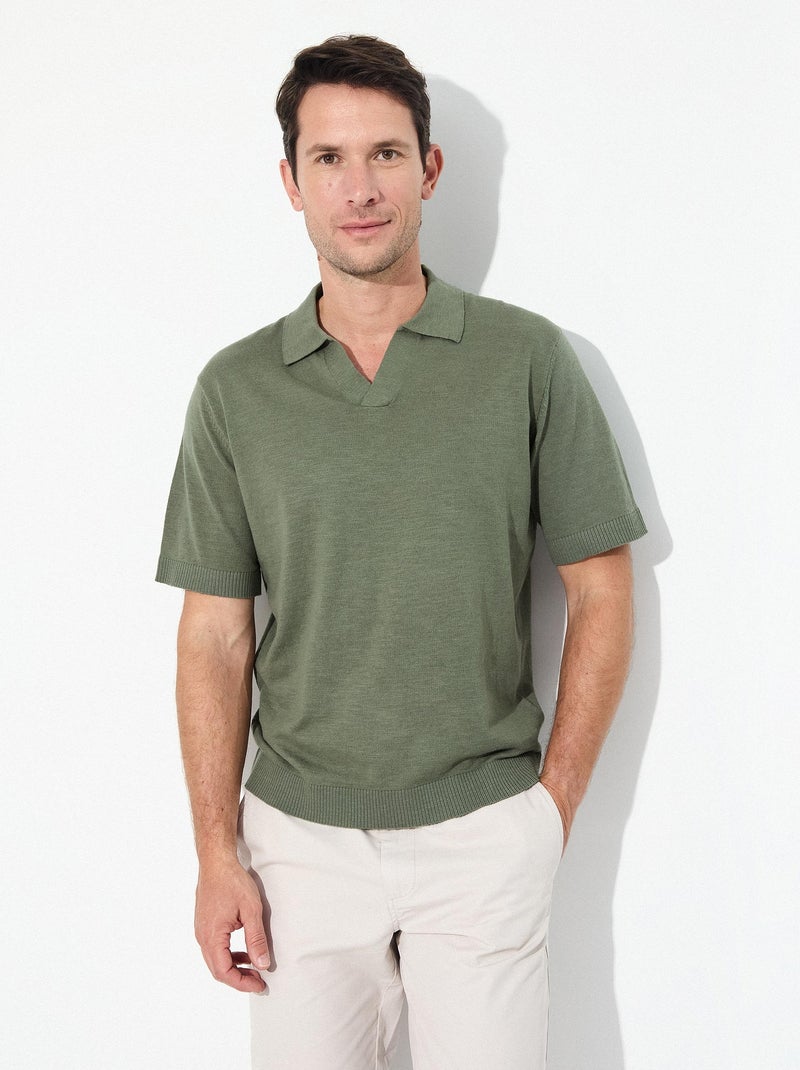 Polo MO Fashion Vert - Kiabi