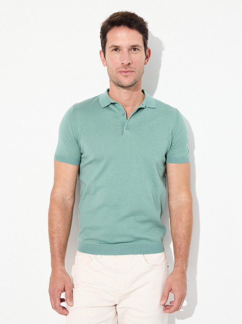Polo MO Fashion Vert - Kiabi